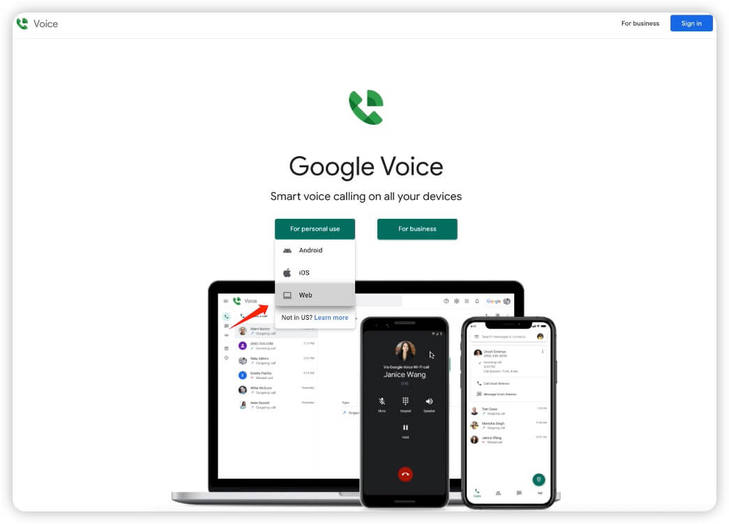 注册Google Voice