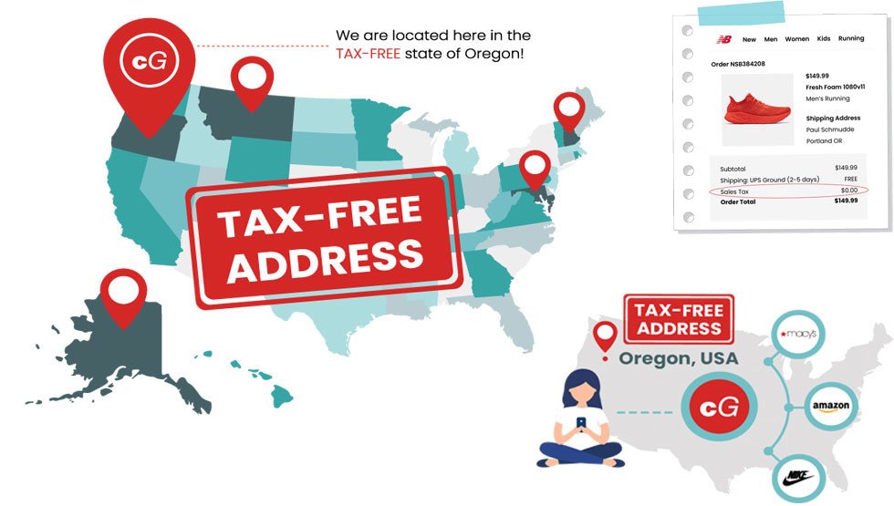 get your own tax-free US address