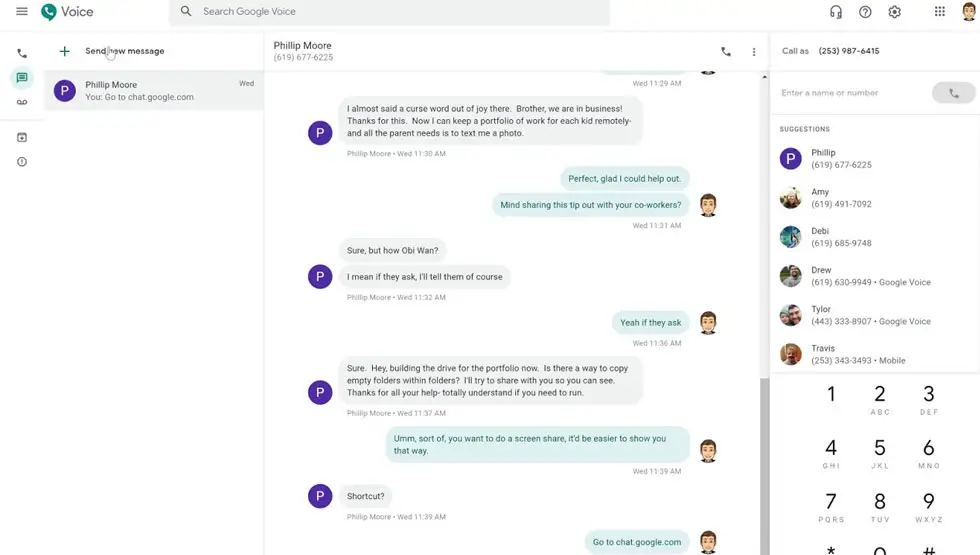 Google Voice 无法接收短信